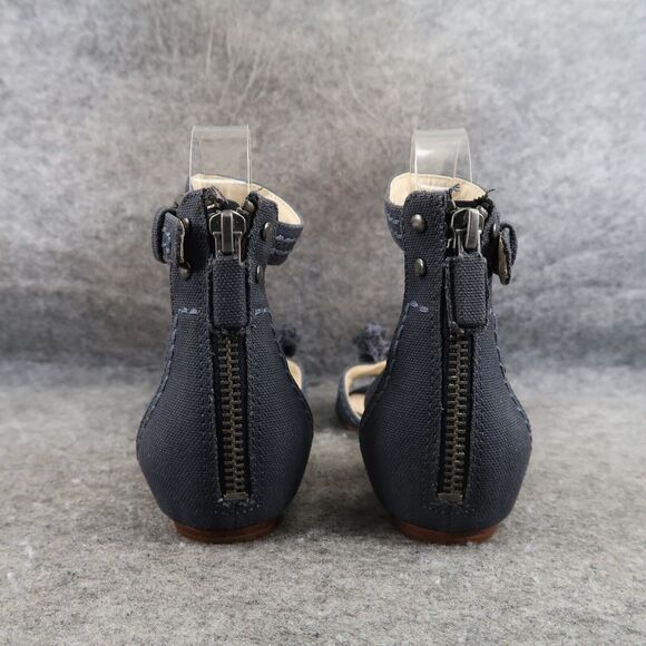 Vera Wang Lavender Shoes Womens 7 Sandal Flats Ankle Strap Fringe Bow Fashion - Picture 5 of 14